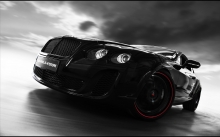 Заряженная версия Bentley Continental на черных дисках